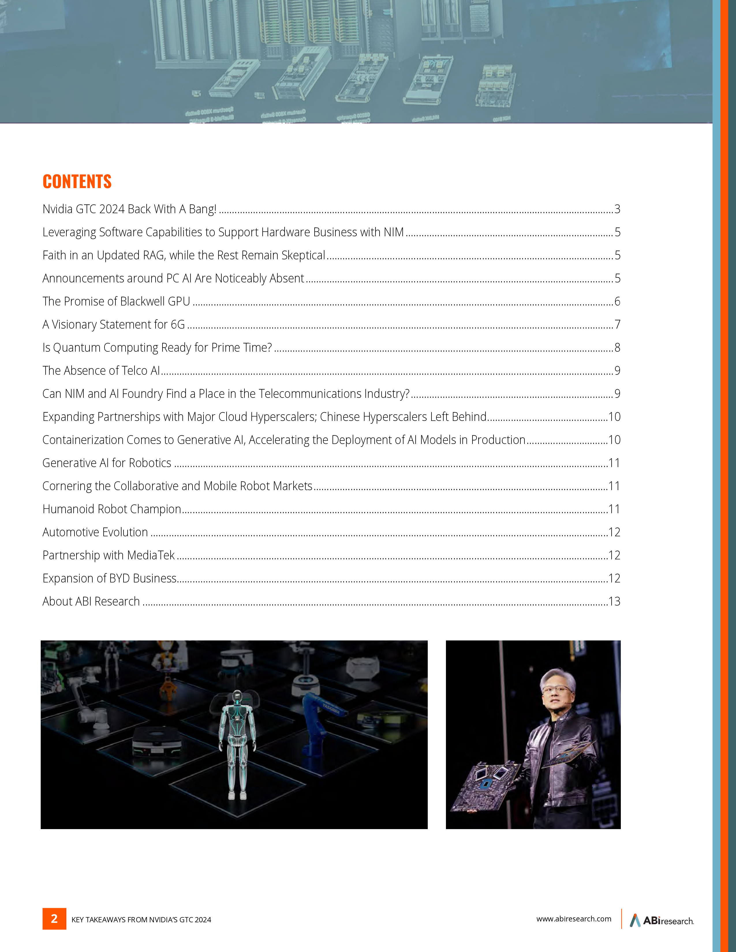 ABIResearch英伟达2024GTC大会要点白皮书人工智能时代的创新英文版13页